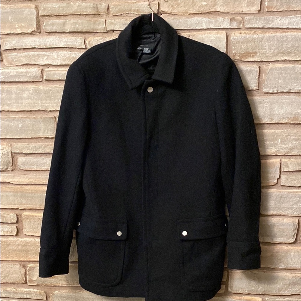 Zara Men's Trench Coat Wool Blend
Size M